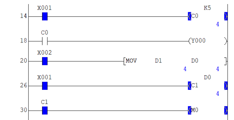 set manual value to Mitsubishi PLC Counter